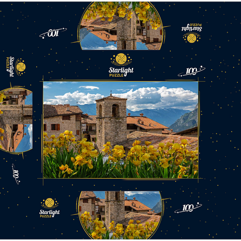 Ville del Monte, Tenno, Lake Garda, Province of Trento, Trentino-Alto Adige, Italy 100 Jigsaw Puzzle box 3D Modell