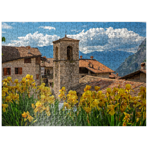 puzzleplate Ville del Monte, Tenno, Lake Garda, Province of Trento, Trentino-Alto Adige, Italy 500 Jigsaw Puzzle