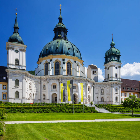 Ettal Monastery in the Ammergau Alps 100 Jigsaw Puzzle 3D Modell