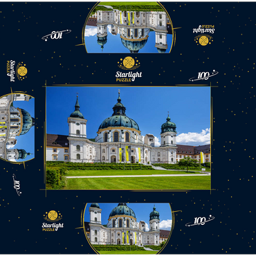 Ettal Monastery in the Ammergau Alps 100 Jigsaw Puzzle box 3D Modell