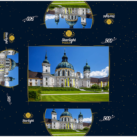 Ettal Monastery in the Ammergau Alps 500 Jigsaw Puzzle box 3D Modell