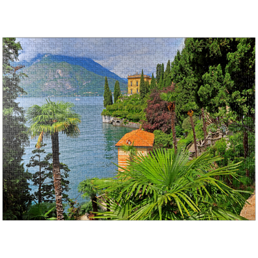 puzzleplate Villa Monastero Botanical Garden, Varenna, Lake Como, Lombardy, Italy 1000 Jigsaw Puzzle