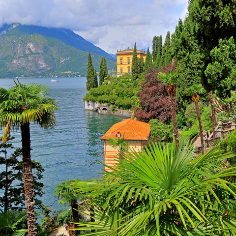 Villa Monastero Botanical Garden, Varenna, Lake Como, Lombardy, Italy 1000 Jigsaw Puzzle 3D Modell