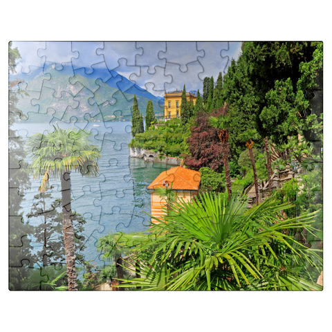 puzzleplate Villa Monastero Botanical Garden, Varenna, Lake Como, Lombardy, Italy 100 Jigsaw Puzzle