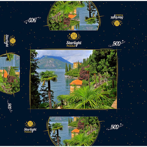 Villa Monastero Botanical Garden, Varenna, Lake Como, Lombardy, Italy 500 Jigsaw Puzzle box 3D Modell
