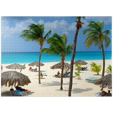 puzzleplate Eagle Beach, Aruba, Leeward Islands, Caribbean 1000 Jigsaw Puzzle