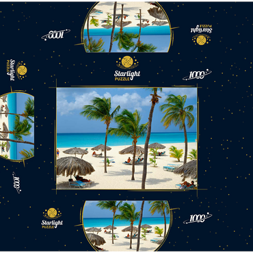 Eagle Beach, Aruba, Leeward Islands, Caribbean 1000 Jigsaw Puzzle box 3D Modell