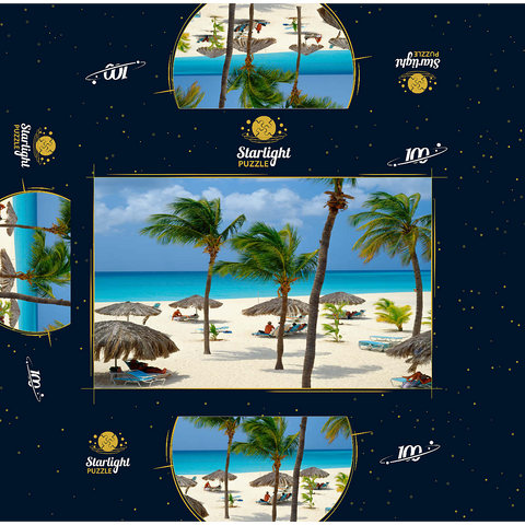 Eagle Beach, Aruba, Leeward Islands, Caribbean 100 Jigsaw Puzzle box 3D Modell