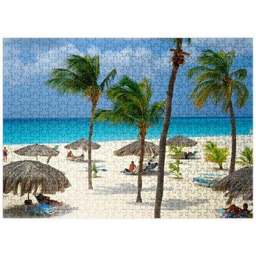 puzzleplate Eagle Beach, Aruba, Leeward Islands, Caribbean 500 Jigsaw Puzzle