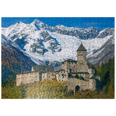 puzzleplate Castle Taufers in Sand in Taufers against Schwarzenstein (3369m) 500 Jigsaw Puzzle