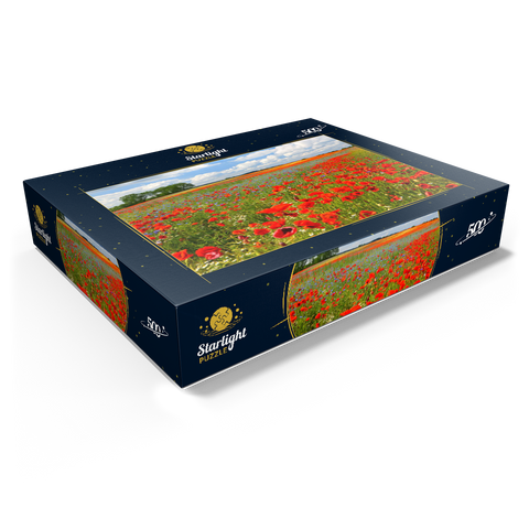 Poppy field near Schwerin 500 Jigsaw Puzzle box view1