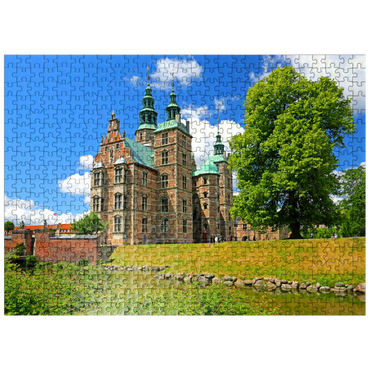 puzzleplate Rosenborg Castle in the Royal Garden, Copenhagen, Zealand, Denmark 500 Jigsaw Puzzle