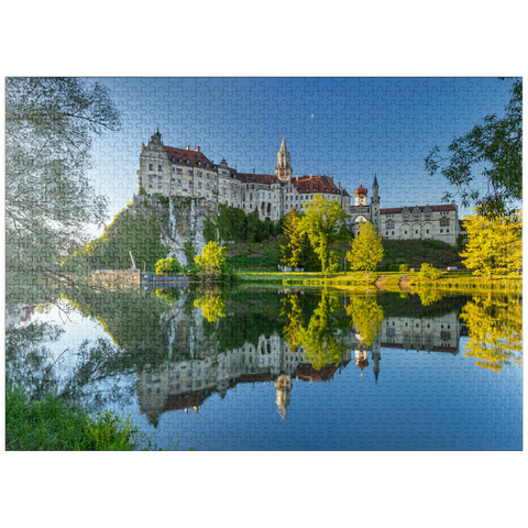 puzzleplate Early morning at Sigmaringen Castle on the Danube River 1000 Jigsaw Puzzle