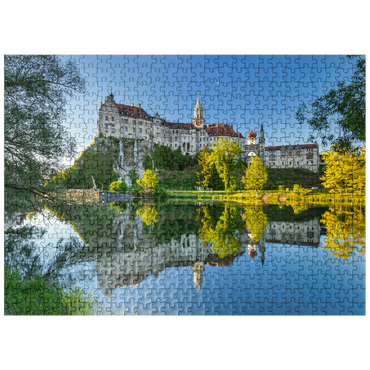 puzzleplate Early morning at Sigmaringen Castle on the Danube River 500 Jigsaw Puzzle