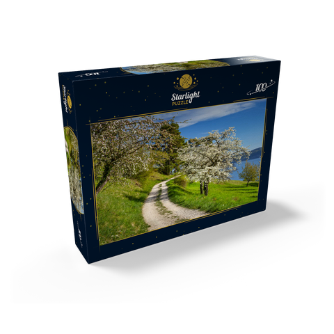 Blossom trail between Ludwigshafen and Sipplingen for the blossoming of trees in springtime 100 Jigsaw Puzzle box view1