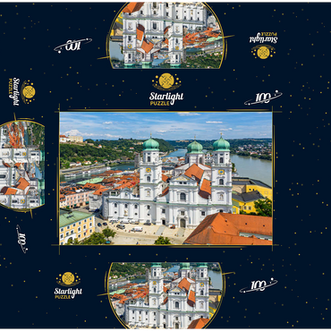 Cathedral of St. Stephen in the old town of Passau, Lower Bavaria 100 Jigsaw Puzzle box 3D Modell