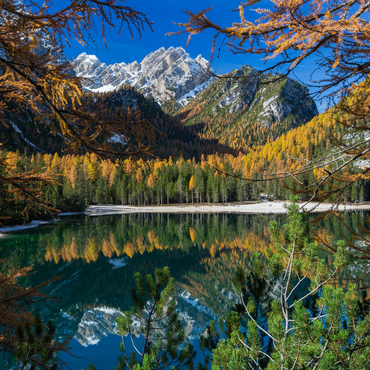 Braies Lake in the Fanes-Sennes-Braies Nature Park, Dolomites 1000 Jigsaw Puzzle 3D Modell