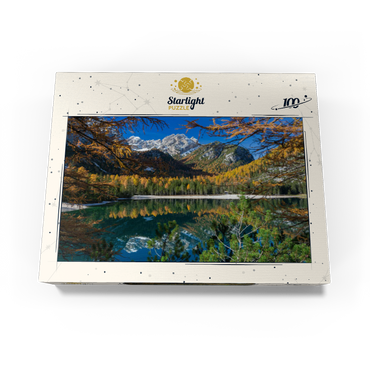 Braies Lake in the Fanes-Sennes-Braies Nature Park, Dolomites 100 Jigsaw Puzzle box view1