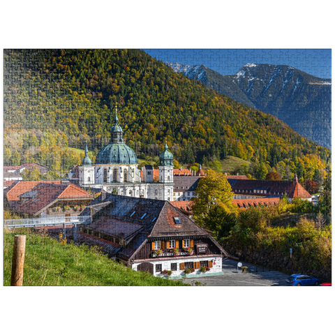 puzzleplate Benedictine Abbey Ettal Monastery 1000 Jigsaw Puzzle
