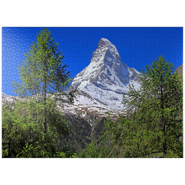 puzzleplate View to the Matterhorn (4478m), Zermatt, Canton Valais 1000 Jigsaw Puzzle