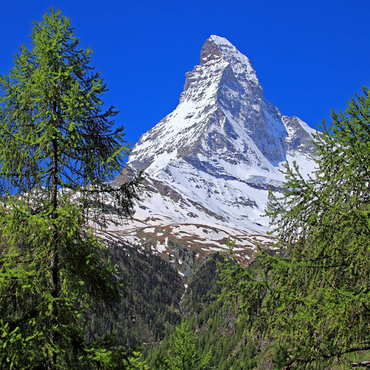 View to the Matterhorn (4478m), Zermatt, Canton Valais 1000 Jigsaw Puzzle 3D Modell