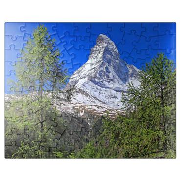 puzzleplate View to the Matterhorn (4478m), Zermatt, Canton Valais 100 Jigsaw Puzzle