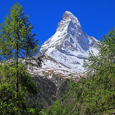 View to the Matterhorn (4478m), Zermatt, Canton Valais 100 Jigsaw Puzzle 3D Modell
