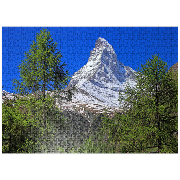 puzzleplate View to the Matterhorn (4478m), Zermatt, Canton Valais 500 Jigsaw Puzzle