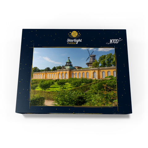 Rococo Palace New Chambers with the Windmill in the Palace Park of Potsdam 1000 Jigsaw Puzzle box view1