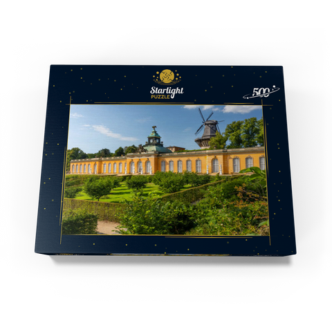 Rococo Palace New Chambers with the Windmill in the Palace Park of Potsdam 500 Jigsaw Puzzle box view1