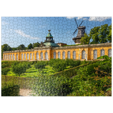 puzzleplate Rococo Palace New Chambers with the Windmill in the Palace Park of Potsdam 500 Jigsaw Puzzle