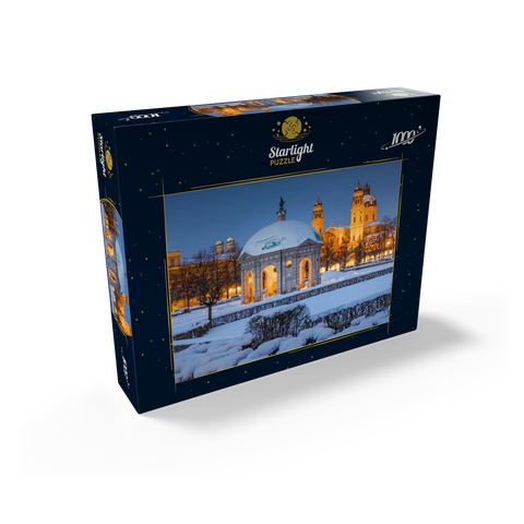 Park with the Diana Temple, Frauenkirche and the Theatiner Church 1000 Jigsaw Puzzle box view1