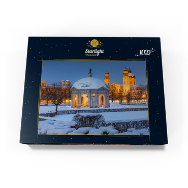 Park with the Diana Temple, Frauenkirche and the Theatiner Church 1000 Jigsaw Puzzle box view1