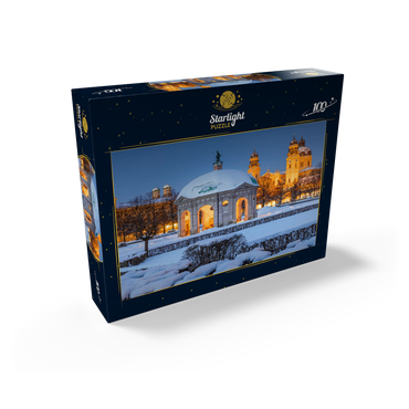 Park with the Diana Temple, Frauenkirche and the Theatiner Church 100 Jigsaw Puzzle box view1