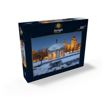 Park with the Diana Temple, Frauenkirche and the Theatiner Church 500 Jigsaw Puzzle box view1