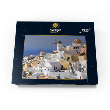 Place with windmills, Oia, Santorini Island, Cyclades, Greece 1000 Jigsaw Puzzle box view1