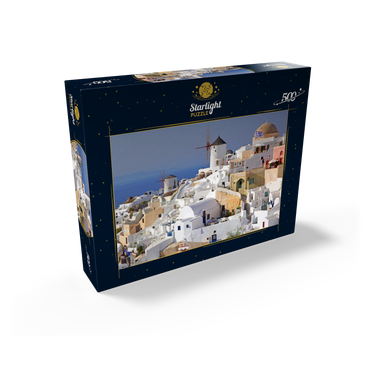 Place with windmills, Oia, Santorini Island, Cyclades, Greece 500 Jigsaw Puzzle box view1