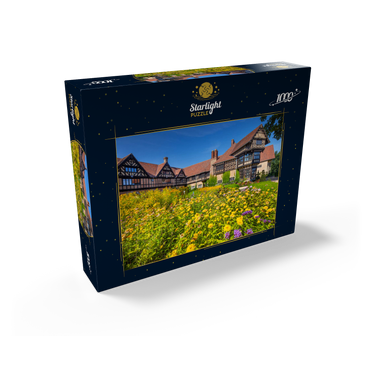 Cecilienhof Palace in the New Garden Landscape Park in English country house style, seat of the Potsdam Conference 1000 Jigsaw Puzzle box view1