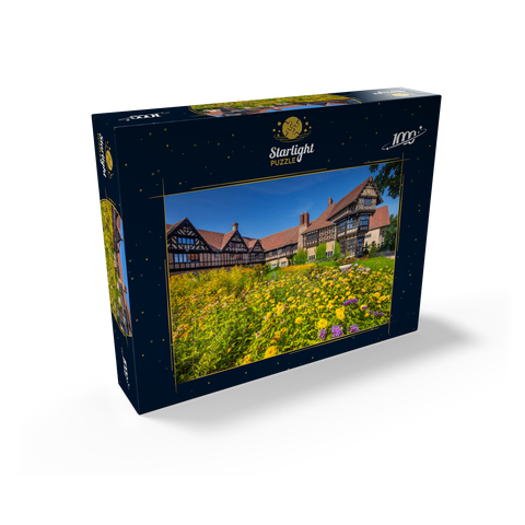 Cecilienhof Palace in the New Garden Landscape Park in English country house style, seat of the Potsdam Conference 1000 Jigsaw Puzzle box view1