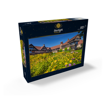 Cecilienhof Palace in the New Garden Landscape Park in English country house style, seat of the Potsdam Conference 100 Jigsaw Puzzle box view1