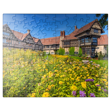 puzzleplate Cecilienhof Palace in the New Garden Landscape Park in English country house style, seat of the Potsdam Conference 100 Jigsaw Puzzle