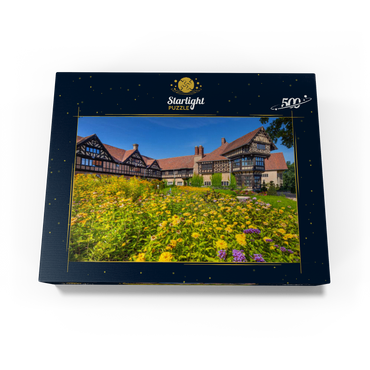 Cecilienhof Palace in the New Garden Landscape Park in English country house style, seat of the Potsdam Conference 500 Jigsaw Puzzle box view1