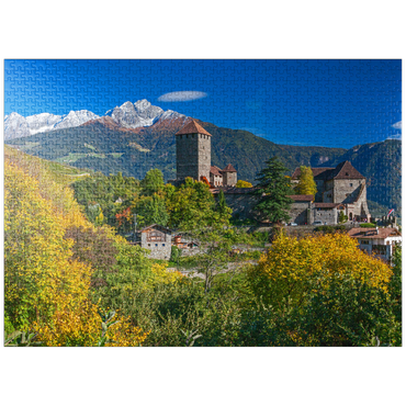 puzzleplate Tirol Castle in the village of Tirol near Merano, Province of Bolzano, Trentino-Alto Adige, Italy 1000 Jigsaw Puzzle