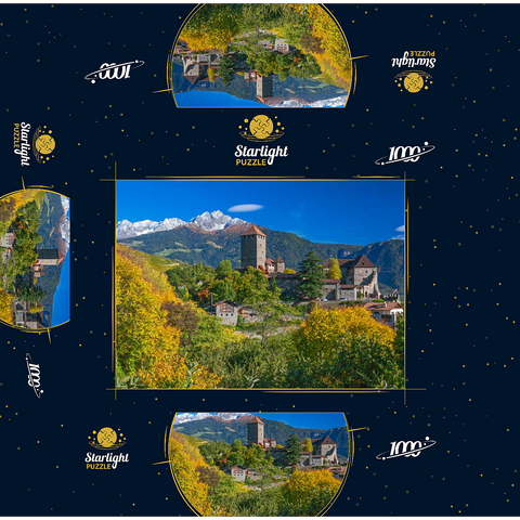 Tirol Castle in the village of Tirol near Merano, Province of Bolzano, Trentino-Alto Adige, Italy 1000 Jigsaw Puzzle box 3D Modell