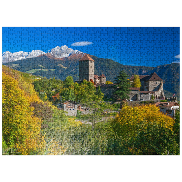 puzzleplate Tirol Castle in the village of Tirol near Merano, Province of Bolzano, Trentino-Alto Adige, Italy 500 Jigsaw Puzzle