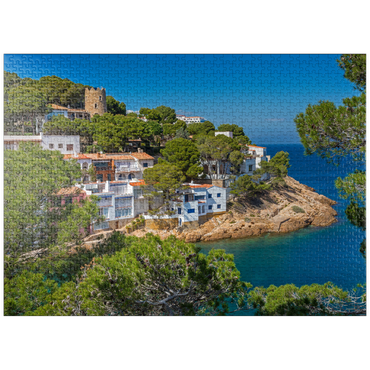 puzzleplate Cala Sa Tuna Cove, Begur, Costa Brava, Spain 1000 Jigsaw Puzzle