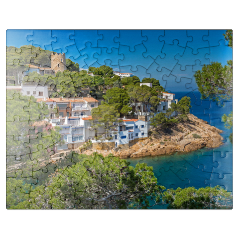 puzzleplate Cala Sa Tuna Cove, Begur, Costa Brava, Spain 100 Jigsaw Puzzle