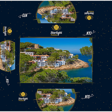 Cala Sa Tuna Cove, Begur, Costa Brava, Spain 100 Jigsaw Puzzle box 3D Modell