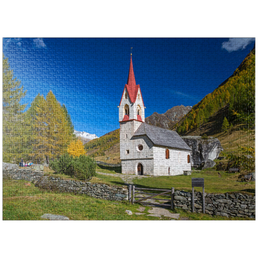puzzleplate Holy Spirit Church, Ahrntal, Trentino-South Tyrol, Italy 1000 Jigsaw Puzzle