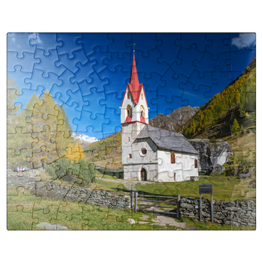 puzzleplate Holy Spirit Church, Ahrntal, Trentino-South Tyrol, Italy 100 Jigsaw Puzzle